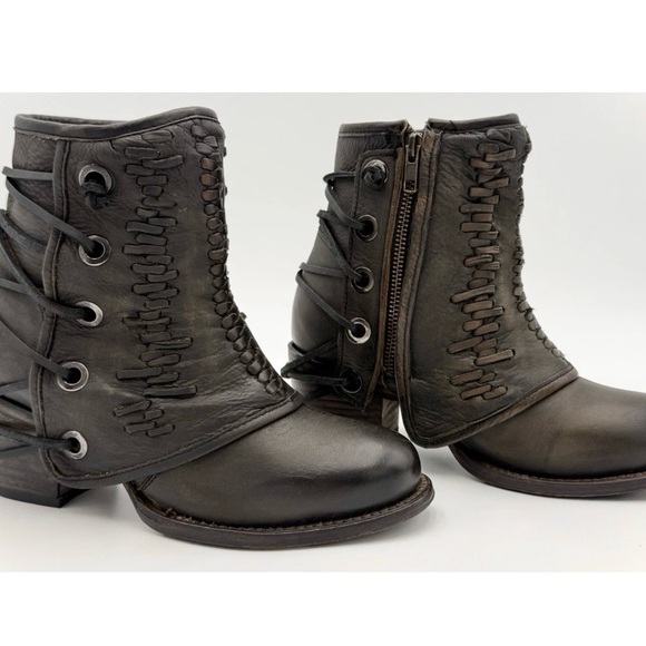 Freebird Cedrick | Black | Sz 8 - Women’s Leather Booties EUC - Picture 3 of 11